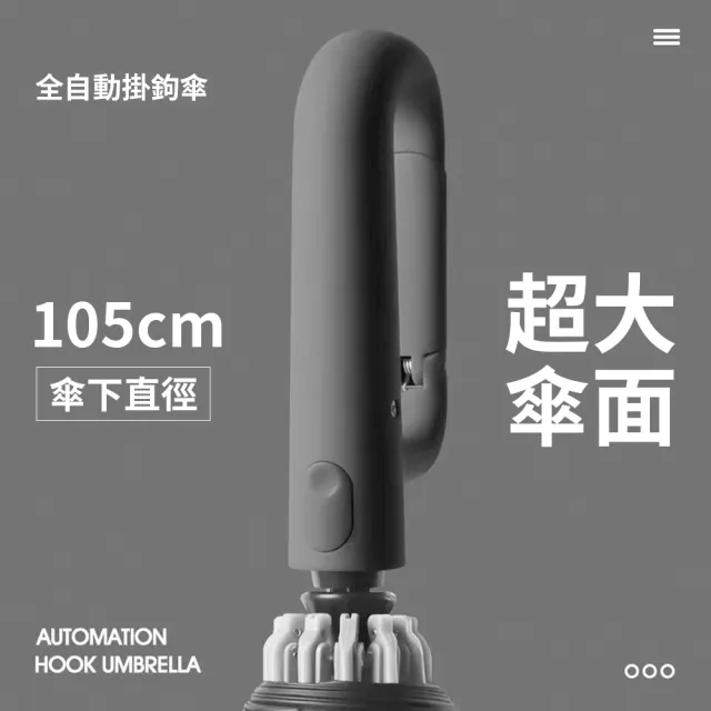 【Cheley】反向自動傘 掛勾設計｜防風防潑水不濕身｜車用必備雨傘｜安全反光10骨抗風傘