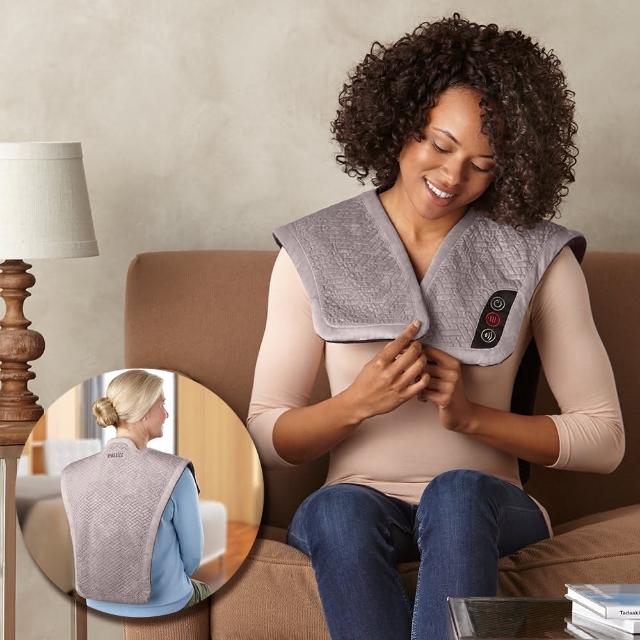 【HOMEDICS】溫感震動披肩 NMS-450H(肩頸背專用熱敷墊)