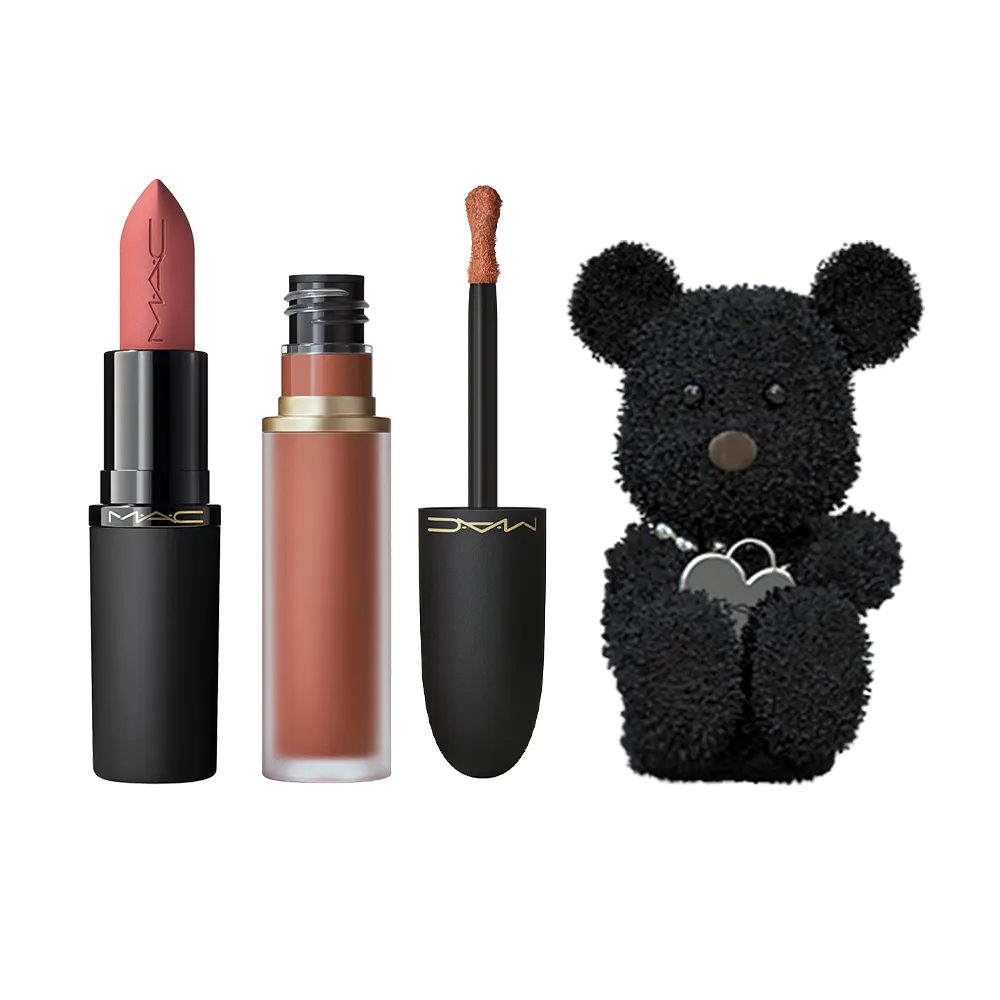 【M.A.C】輕親保濕唇膏/唇頰慕斯組(保濕唇膏3.5g＋唇頰慕斯5ml)