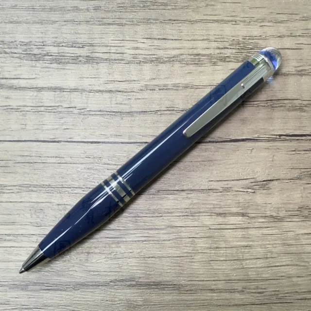 【MONTBLANC 萬寶龍】萬寶龍星際行者藍色星球系列珍貴樹脂原子筆(132441)