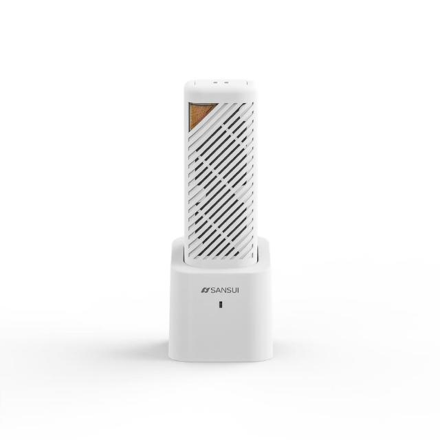 山水 GRA360 電子除濕機，無需濾網設計，白色系外觀，適用於5坪以下空間，除濕量達3L以下，水箱容量1L以下，無連續排水功能，定頻馬達，水玻離除濕方式，適用室溫25°C，85% RH，機體重量輕便，僅580g（除濕棒）與290g（還原座），能源效率等級未標示，提供1年保固，BSMI免驗。