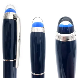 【MONTBLANC 萬寶龍】星際行者藍色星球系列珍貴樹脂細字筆125291(MB132440)