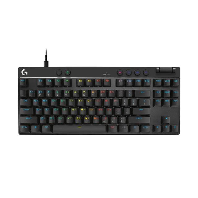 【Logitech G】PRO X TKL RAPID 磁性類比式鍵軸有線電競鍵盤(黑色)