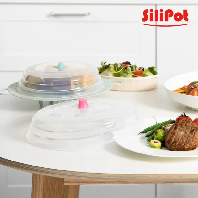 【Silipot】韓國鉑金矽膠微波摺疊保鮮蓋-M 210mm(可微波 可保鮮 防蒼蠅)