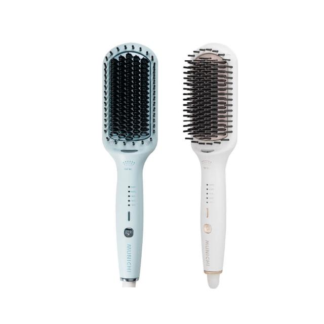 【MUNICHI 沐尼黑】國際電壓ION負離子溫控直髮梳(MMC-QQ2)