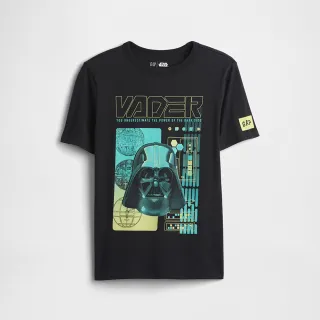 【GAP】GapKids × 星際大戰圖案T恤-無月黑(884917)