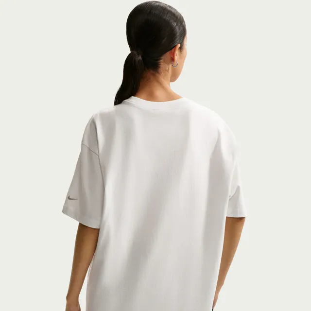 【NIKE 耐吉】短袖上衣 女 寬鬆 AS W NSW SS GFX TEE OS 米白 IR7588-121