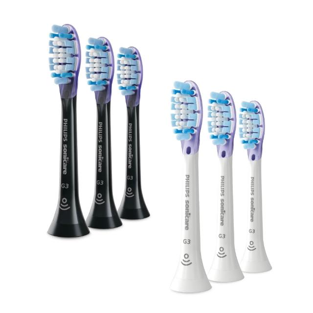【Philips 飛利浦】HX9053 Sonicare G3智能護齦刷頭3入組 (兩色任選/7倍牙齦保護/貼合齒面/官方直營)