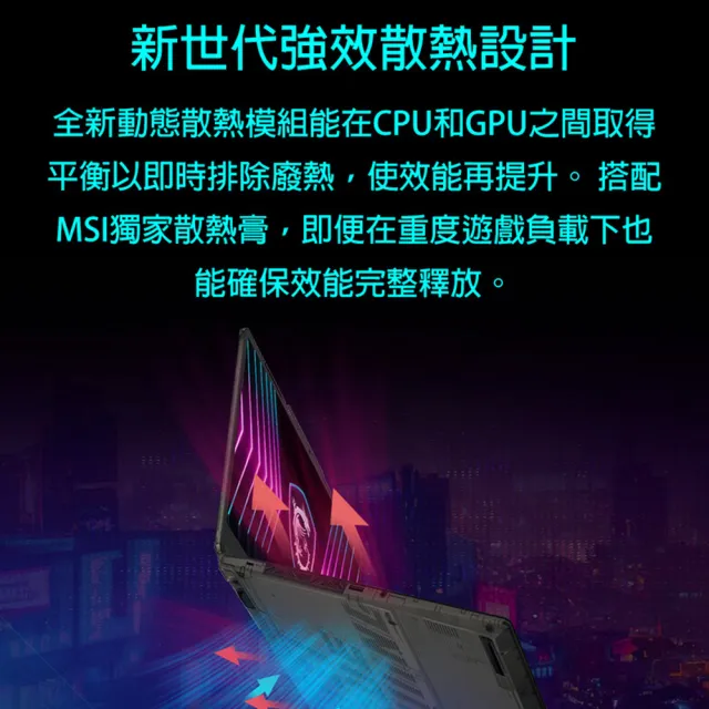 【MSI 微星】15.6吋 Core7 RTX3050 電競筆電(Cyborg 15/Core 7-240H/16G/512G SSD/W11/A2RUDX-2095TW)