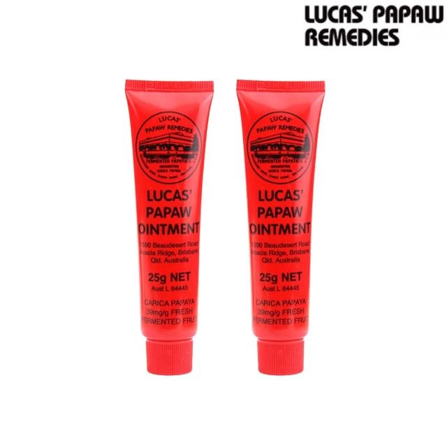 【Lucas 澳洲木瓜霜】買1送1木瓜霜神奇萬用霜25g(遊澳必買)