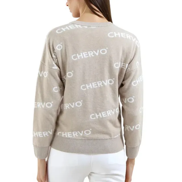 【CHERVO】NOVEMBER - KNITWEAR LADY 女士 羊毛長袖上衣 米(N0292-014D)