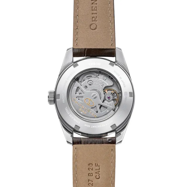 【ORIENT 東方錶】STAR 東方之星 CLASSIC系列 動力儲存 機械錶-38.5mm棕(RE-AU0113Y) 七夕 送禮自用