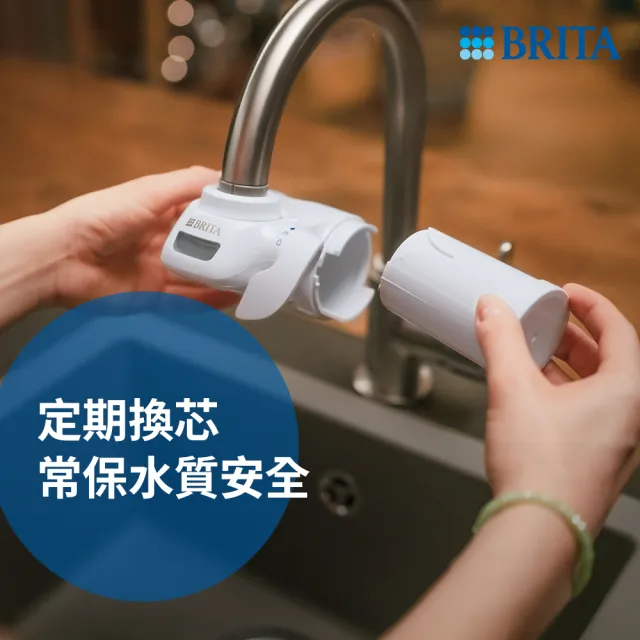 【BRITA】官方直營 ON TAP 5重濾菌龍頭式濾芯4入(一年份超值組)