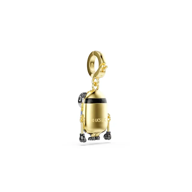 【SWAROVSKI 施華洛世奇】官方直營 Minions Bob Idyllia Charm 密鑲 漸層色 鍍金色色調 | 5753016