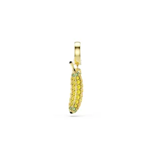 【SWAROVSKI 施華洛世奇】官方直營 Minions Banana Charm 密鑲 黃色 鍍金色色調 | 5753017