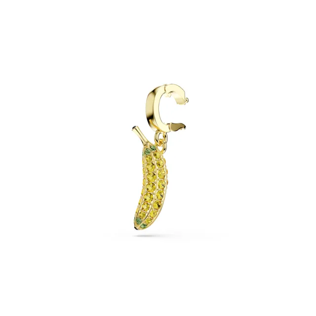【SWAROVSKI 施華洛世奇】官方直營 Minions Banana Charm 密鑲 黃色 鍍金色色調 | 5753017