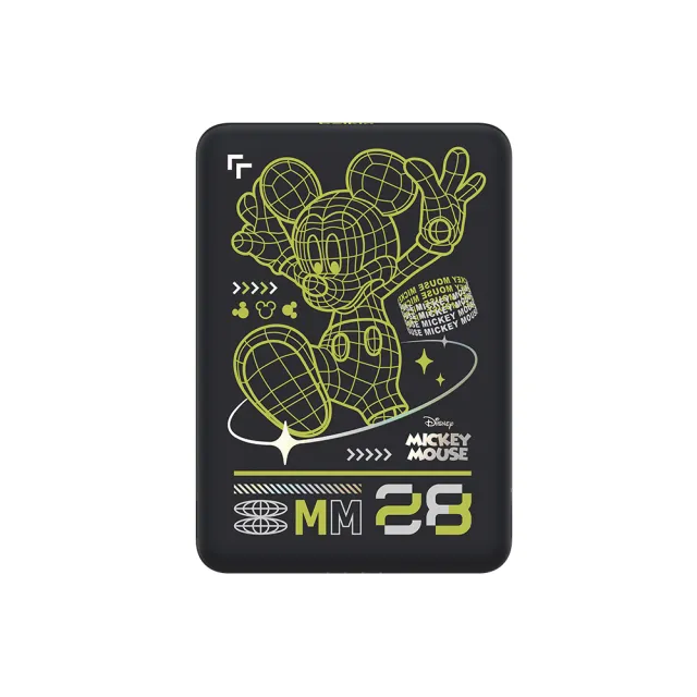 【BELKIN】BoostCharge 輕薄型磁吸式行動電源_迪士尼系列_夜光米奇_5000mAh(BPD010qcMT-DY)