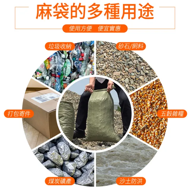 工業用袋 50入 麻袋垃圾袋 麵粉袋 清潔袋 垃圾袋 肥料袋 飼料袋 工程袋 運送袋 麻布袋 B-CP80