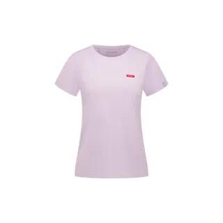 【Mammut 長毛象】Mammut Essential AF 防曬布章LOGO短袖T恤 女款 紫風輪 PRT2 #1017-05090