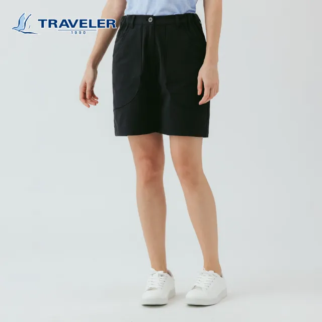 【TRAVELER 旅行者】女款四面彈超透氣吸排短褲|261TR527