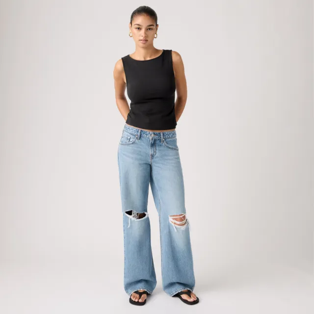 【LEVIS】Loose 低腰 寬鬆 牛仔褲 女生牛仔褲 人氣新品 A5566-0044