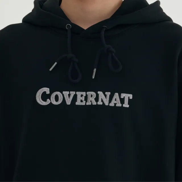 【COVERNAT】官方旗艦館 經典Logo帽T(UNI連帽上衣 棉帽T 混灰/黑/深海軍藍/淺黃色)