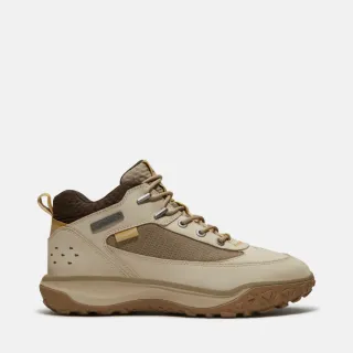 【Timberland】男款淺米色Motion 7防水中筒健行鞋(A2NDCEN7)