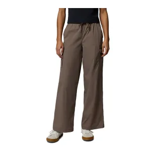 【Columbia 哥倫比亞】女款-涼感寬版長褲-Chill Creek™ Cargo Pant-鐵灰棕(UAR08630IT/KS)