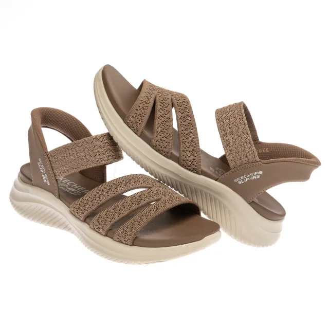 【SKECHERS】女鞋 休閒系列 涼拖鞋 涼鞋 拖鞋 瞬穿舒適科技 ULTRA FLEX 3.0 SANDAL (164054MOC)