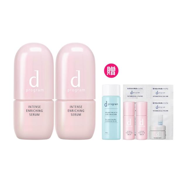 D Program 敏感話題保濕急救精華組專為肌膚敏感、受損或乾燥肌設計，內含多重保濕成分與修復配方，能快速補充水分、強化肌膚屏障，改善紅腫與不適感。適合日常保養與急救使用，讓肌膚恢復健康水潤狀態。