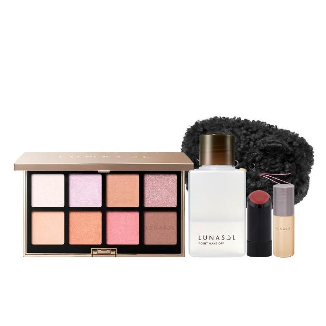 【Kanebo 佳麗寶】LUNASOL 晶巧霓光眼彩盤 14g#EX04(金炫特藏版_加贈粉底唇彩4件組)
