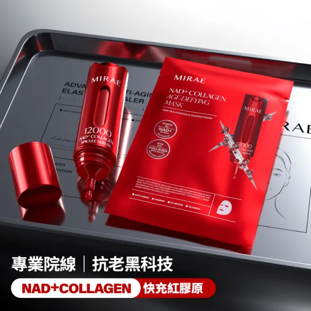【MIRAE 未來美】專業院線NAD+膠原逆齡精華(15ml+15ml) x2