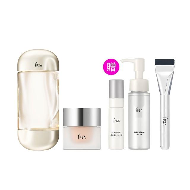 【IPSA 茵芙莎】官方直營 全新誘光MAX組 (流金保濕美膚水e x 誘光水霧粉底霜)