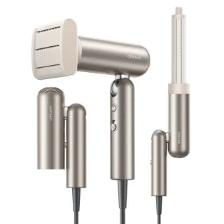 【Dreame 追覓科技】Pocket 魔術折疊高速吹風機｜張凌赫同款 低壓版110V 鈦金色(180度折疊/300g超輕量)