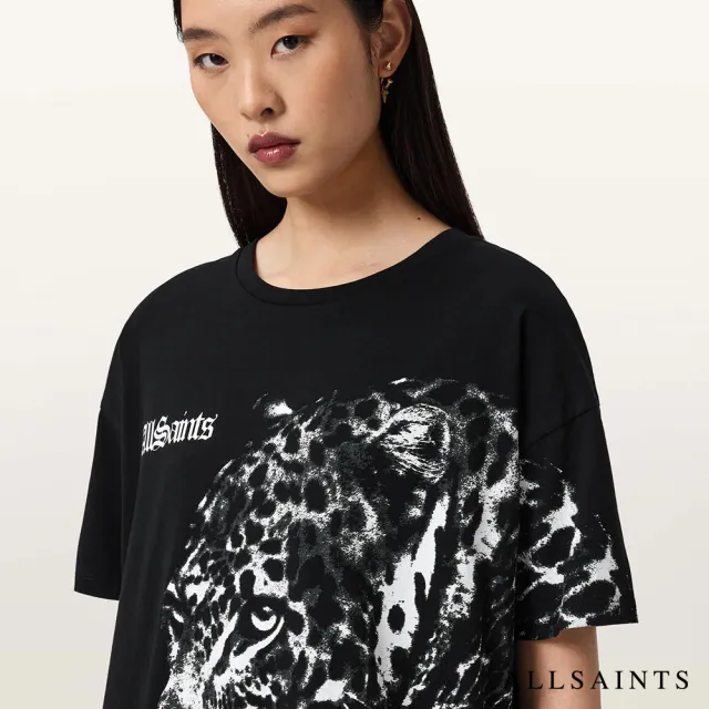 【ALLSAINTS】ZAYA 純棉寬鬆T恤式短洋裝 W053DE(舒適版型)
