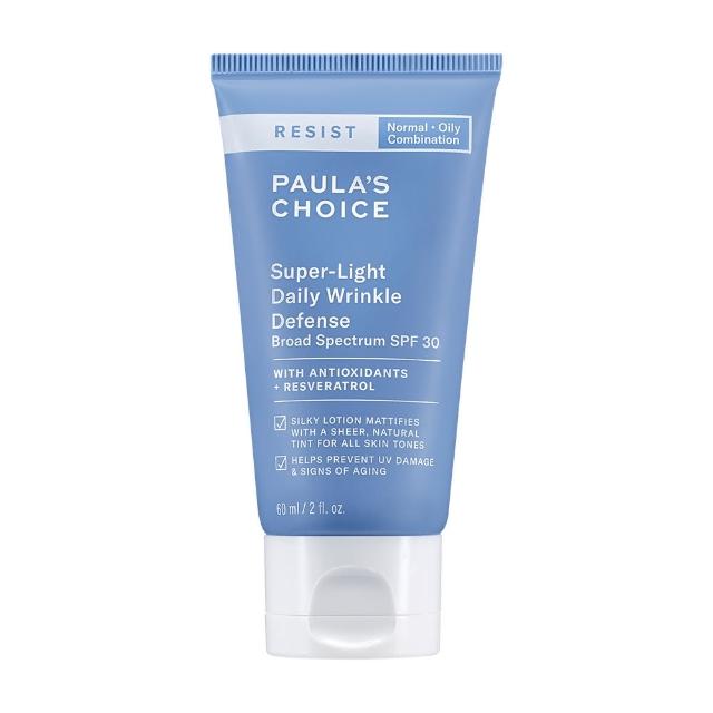 【PAULA’S CHOICE 寶拉珍選】抗老化防曬乳60ml三款任選(SPF30潤色款/SPF50無油款/SPF50保濕款)