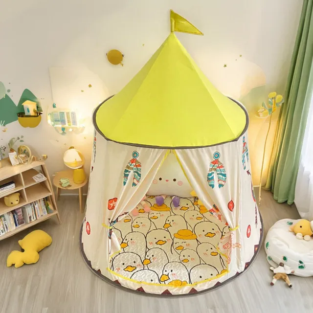 【Quality 聚家】兒童小帳篷 室內小房子 單帳篷+棉墊 115*130CM 小孩游戲屋 蒙古包帳篷 過家家小房子