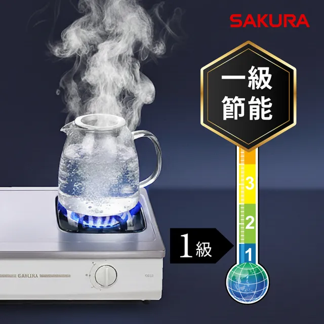 【SAKURA 櫻花】二口節能安全爐G5201S(原廠安裝-官方直營)
