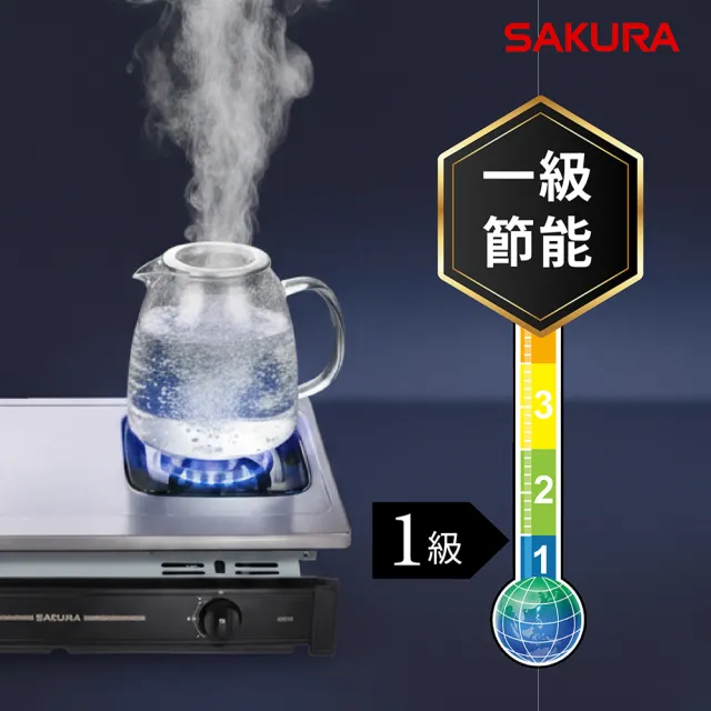 【SAKURA 櫻花】二口節能安全嵌入爐G6201S(原廠安裝-官方直營)