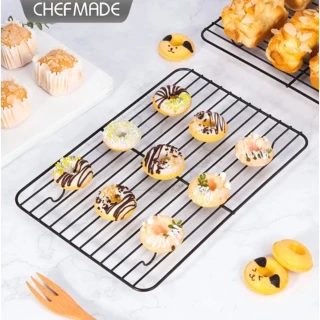 【Chefmade 學廚】宇宙工作室WK9936黑色冷卻架 蛋糕麵包冷卻架 散熱架晾網