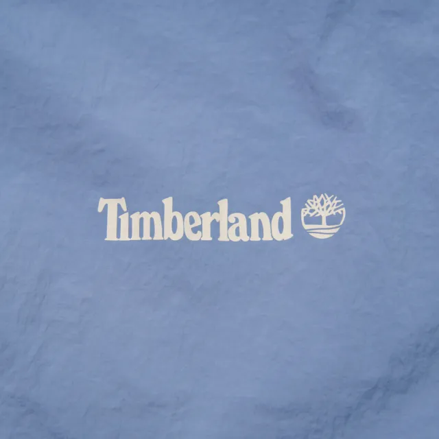 【Timberland】中性灰藍色防潑水可收納防曬外套(0YHFGB88)