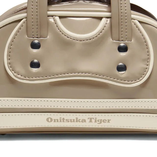 【Onitsuka Tiger】鬼塚虎 官方旗艦店 淺棕配色 LOGO 手提肩背包(3182A046-020)