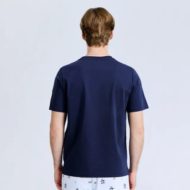 【Munsingwear】企鵝牌 網路獨家 男款藏青色 PLAY GOLF印花設計短袖T恤 MGXL2508