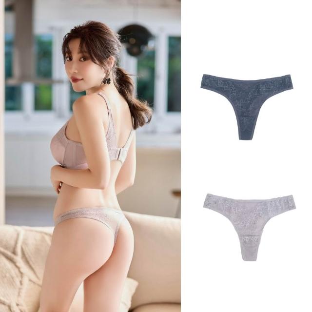 【myBRA】無邊綻放｜法式浪漫蕾絲丁字褲（共兩色）