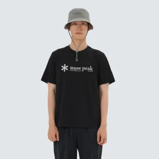 【Snow Peak】中性款 Askin 大Logo短袖T恤 黑