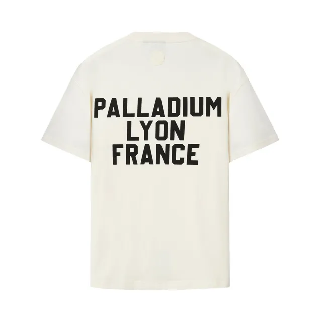 【Palladium】印刷LOGO寬鬆短袖T恤-男裝-棉花糖(109735-262)