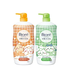 【Biore 蜜妮】淨嫩沐浴乳 台灣高山茶香/日月潭紅玉香 瓶裝1000g(吉伊卡哇特別款)