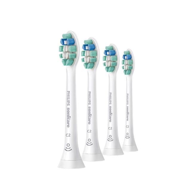 【Philips 飛利浦】HX9024 Sonicare智能護齦標準刷頭4入組-白(7天亮白/原廠正品/官方直營)