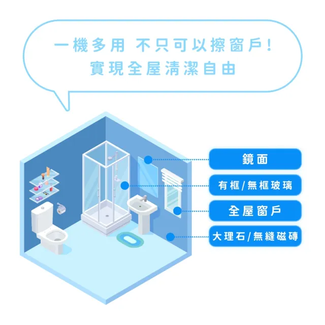 黑色擦窗機器人 智能擦窗機 電動擦窗機 玻璃清潔機器人 165-WM1SB 擦窗神器 自動擦窗機 玻璃清潔器
