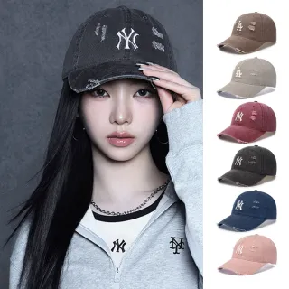 【MLB】牛仔 復古 仿舊棒球帽 KARINA同款老帽 Varsity系列(CPVL6.CPVV3.CPVV0.CPV03-多款任選)